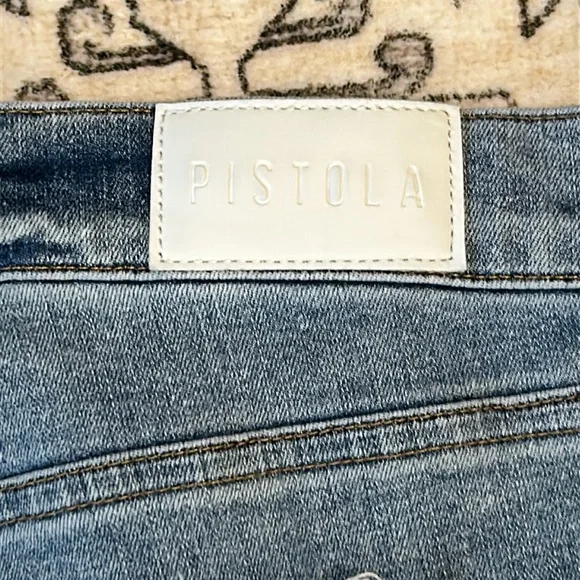 🎉HP🎉PISTOLA 29 Cassie- high waist & straight leg jeans w distressing—see photos - Picture 10 of 11